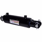 130x740 Magister Hydraulics Hydraulic Cylinder Welded Double Acting 130 Mm Bore 740 Stroke Clevis End New
