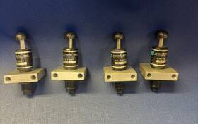Fa-1215b1 Ace Lot Of 4 - Controls Adjustable Shock Absorbers With Mount Plate