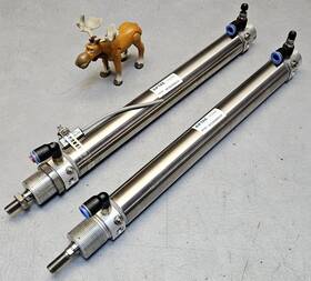 Airtac Mic32x250scm Mic Cushioned Air Cylinder 32mm Bore 250mm Stroke Lot Of 2
