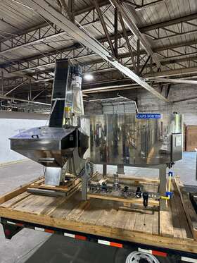 Antonio Mengibar Ac1200 Cap Sorter With Hopper Elevator Orienter Feeder Control Panel