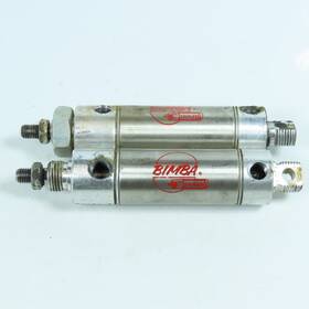 Cf-091-dxp Bimba Pneumatic Cylinder 1-1/16 Inch Bore 1 Stroke Lot Of 2