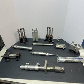 091-dxdez Bimba& Clippard Mixed Lot Of Pneumatic Actuator Air Cylinders Qty 10 And Others Sep7