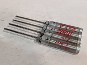 D-29031-a Bimba Lot Of Four Stainless Original Line Steel Pneumatic Cylinders