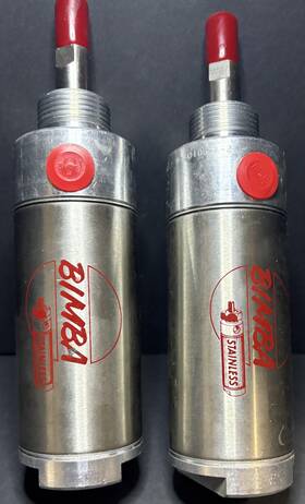 D-30106-a-2 Bimba Stainless Steel Double-acting Pneumatic Air Cylinders Lot 2 D-30106-a-2 Bimba Stainless Steel Double-acting Pneumatic Air Cylinders Lot 2