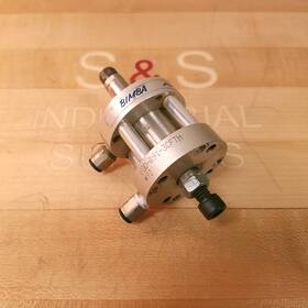 Fod-091-3cfth Bimba Flat Compact Cylinder Double Ended Rod - Used