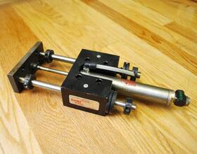 Lt-094-db Bimba Stainless Pneumatic Cylinder With Air Slide Model T-094-b - Used