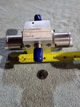 Pt-098090-b1d Bimba New Nos Pneumatic Rotary Actuator Cylinder 90 De Dual Shaft