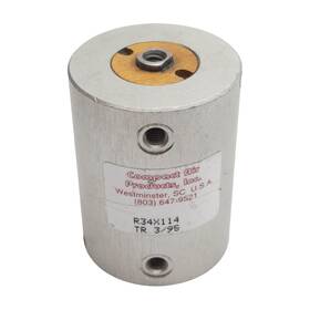 10-32unf Compact Air Products R34x114 Pneumatic Cylinder 3/4in Bore 1-1/4in Stroke #10-32unf