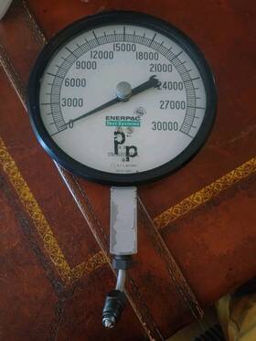 31-302 Enerpac Test Systems Model 30 000psi 316stainless Pressure Gauge