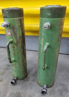 H100-15dat Enerpac Lot Of 2 - Hydraulic Cylinder 50 Ton Rr 5013 13 Inch Stroke As-is