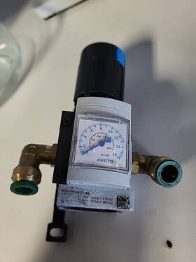 Ms4-lr-1 Festo 529425 Ms4-lr-1/8-d7-as Pressure Gauge P1 Max 14bar/210psi P2 12bar/180psi