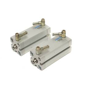 Adn-25-60-i-p-a Festo Lot Of 2 536383 Compact Cylinder 35mm X 60mm Stroke