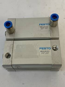 Adn-32-50-i-p-a Festo Lot Of 2 32mm Bore 50mm Stroke Double Acting Air Cylinder