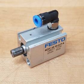Aevc-10-10-a-p-a Festo Short-stroke Cylinder 10mm Stroke Bore - Used