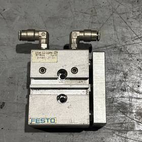 Dfm-12-10pa-gf Festo Pneumatic Cylinder Used Free Shipping