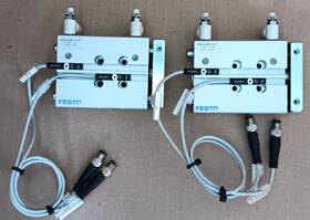 Festo Dfm-12-40-p-a-k-f Guide Cylinder With Sensors Lot Of 2