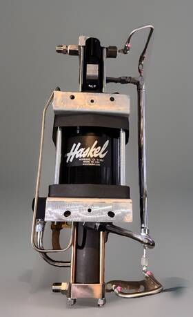 Agt-7 Haskel 86989 Air-driven Gas Booster Model Agt-7/15 Type 2-stage Hydrogen