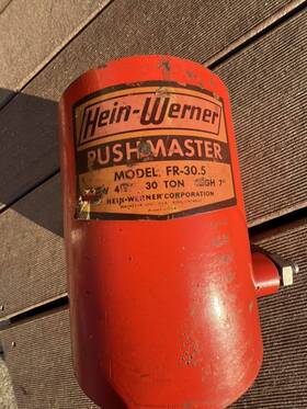 Fr-30.5 Hein Werner Hein-werner Hydraulic Ram 30 Ton Push-master Model Low 4.5 Inch High 7