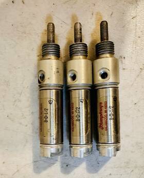 Humphrey 8-d-1/2 Lot Of 3 Double Acting Pneumatic Cylinder