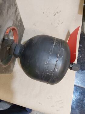 Saf10e16y1-n250c Hydac Spudnik Accumilater Welded Bladder 120 Cu In