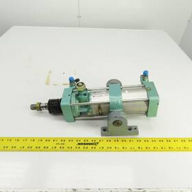 Kc180-140-lh Kuroda Eighty Series Pneumatic Air Cylinder 5-1/2 Inch Stroke 2-1/2 Bore 1 Rod