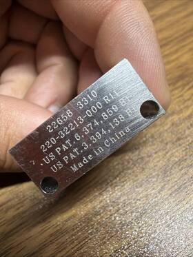 220-32213-000 Lam Research Pneumatic Steel Block R11