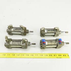 Ser-167 Mecman Ser 167 Double Acting Pneumatic Cylinder 25mm Stroke 32mm Bore Lot Of 4