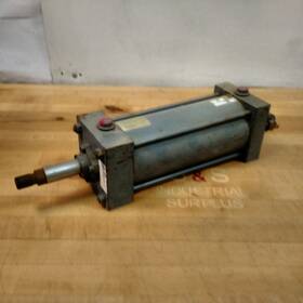 A84b2n Miller Fluid Power Pneumatic Cylinder 4 Inch Bore 8 Stroke 250 Psi - Used