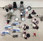 Nvkf332v-5g-m5 Smc Assorted Lot Of Modules Cylinders Pressure Gauges