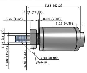 1.50nsr00.50 Parker Pneumatic Division Usa 1.5 Inch Bore 0.5 Stroke Nose Mount