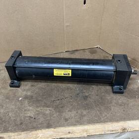 4.00cc2anlu14ac16.000 Parker 4 Inch Bore X 16 Stroke Pneumatic Air Cylinder Used