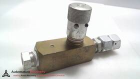 295369 Parker F800bt In-line Flow Control Valve With Attached Fittings #295369