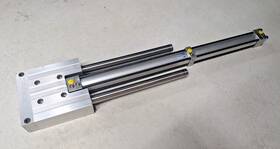 Sede25x12x8-db-e-pb Phd Pneumatic Slide / Guided Cylinder In Great Condition