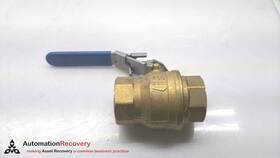 310334 Rub Cw617n 1-1/2 Brass Ball Valve With Locking Handle 1 1/2 Inch #310334
