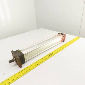 Fw2d112141 Schrader Bellows Double Acting Air Cylinder 20 Inch Stroke 3.4 Bore