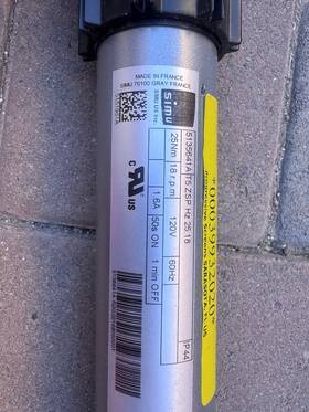 Simu 5135641a Tubular Motor 120v 60hz 25nm 18rpm Electric
