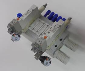 Arby3000-00-a1-2 Smc High Flow Interface Regulator Manifold Sy3140-5l0u0q Soleno
