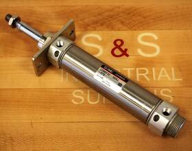 Cdm2f32-100aj-c73 Smc Pneumatic Cylinder 1 Inch Bore 1-1/2 Stroke - Used