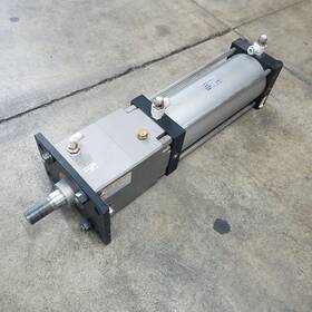 Cdnsf125-300-d-a543 Smc Pneumatic Cylinder With Cns125d-ua Brake. - Used
