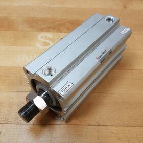Cdq2a50-100dcm Smc Pneumatic Cylinder 50mm Bore 100mm Stroke - Used