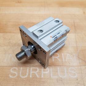 Cdq2f40-20dm-f7bvl Smc Pneumatic Cylinder 40mm Bore 20mm Stroke - Used