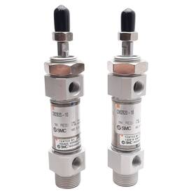 Cm2b20-10 Smc Lot Of 2 Pneumatic Cylinder 20mm Bore 10mm Stroke 1.0mpa Rc1/8
