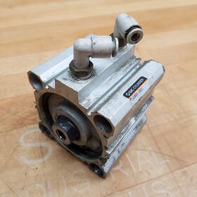 Cq2b63-35dc Smc Compact Pneumatic Cylinder 63mm Bore 35mm Stroke - Used