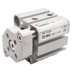 Cqmb20-10 Smc Compact Guided Cylinder 20mm Bore 10mm Stroke 1.0mpa M5 Ports