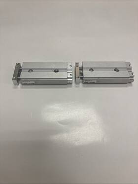Cxsjl6p-30 Smc Lot Of 2 Dual-rod Air Slide Tables U.s.a. Seller