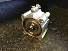 L-cdq2b125-20dcz Smc Compact Magnetic Air Cylinder With 2x D-m9p Sensors