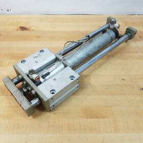 Mgcmb50-350-r-c73l-x-c18 Smc Compact Guided Slide Bearing Cylinder - Used