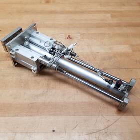 Mgglf25-300-hl Smc Standard External Guided Cylinder With End Lock - Used