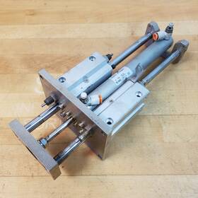 Mggmf20-150-h7bsapc Smc Guided Pneumatic Cylinder 20mm Boe 150mm Stroke - Used