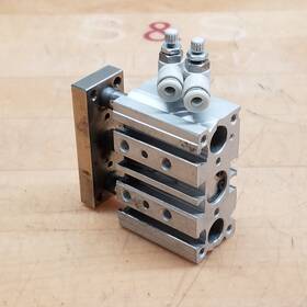 Mgpm12-10-a93 Smc Compact Guide Pneumatic Cylinder 1.0mpa Max Press - Used
